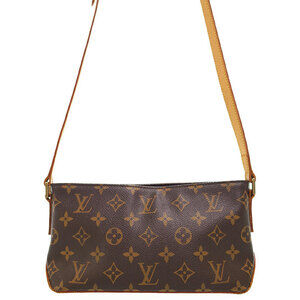 Louis Vuitton Monogram Leather Brown Trotter Shoulder Bag